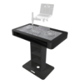 ProX Control Tower DJ Podium (for Pioneer DDJ-REV7, XDJ-XZ, FLX10 &amp; Rane 4), Black Finish
